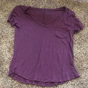 purple t shirt